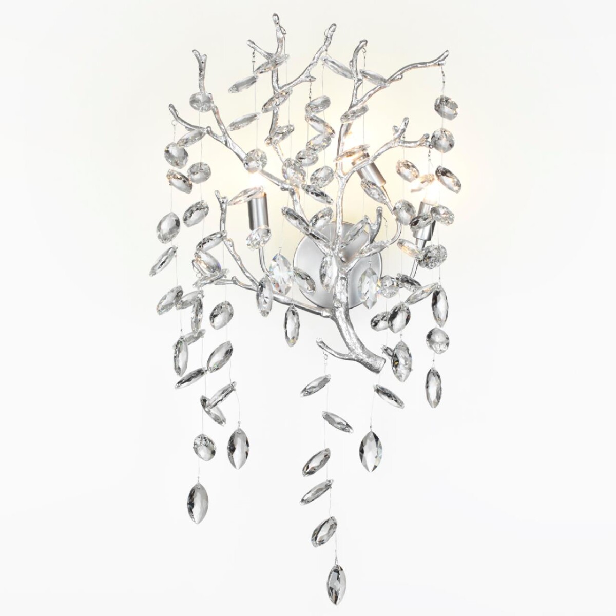 4970/3W HALL ODL24 615 матов.серебристый/алюмин./хрусталь Бра G9 3*40W DELICA — изображение 2