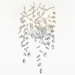 4970/3W HALL ODL24 615 матов.серебристый/алюмин./хрусталь Бра G9 3*40W DELICA — изображение 2