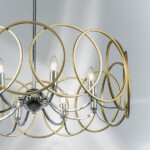 713083 Люстра REGOLO 8х40W E14 ХРОМ/ЗОЛОТО — изображение 9