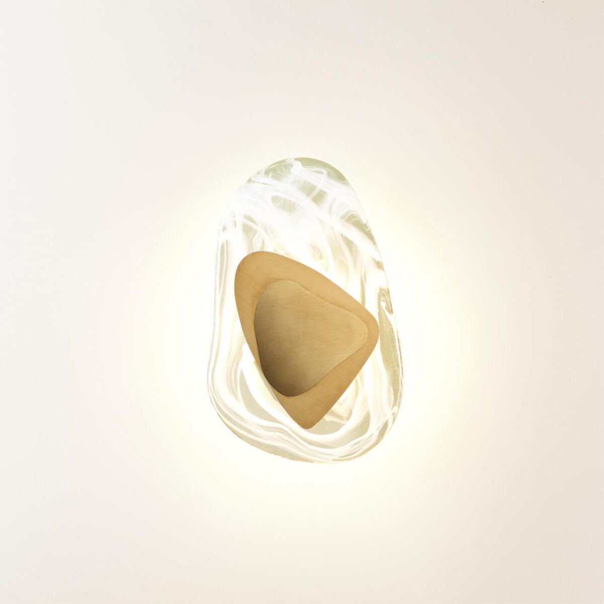 4314/9WL MIDCENT ODL22 219 стекло с эффектом льда/ металл бронза Настенный светильник IP20 LED 11W 275Лм 3000K ICY — изображение 2