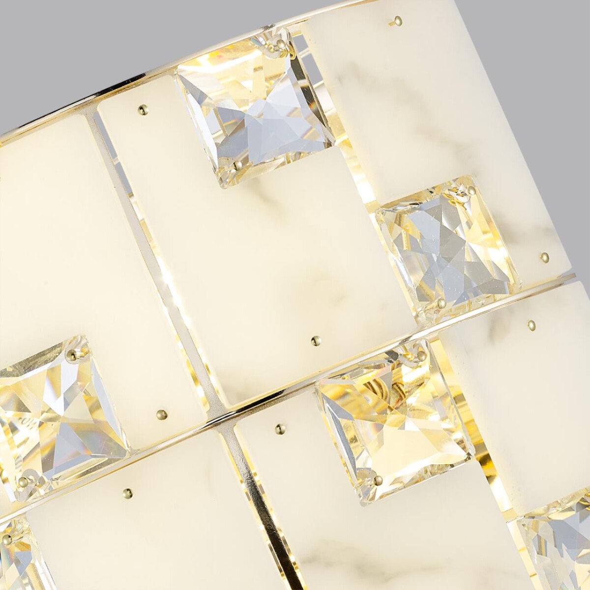 5076/2W HALL ODL24 599 золото/прозрачный/белый/металл/хрусталь/алебастр Бра E14 2*40W CHESSI — изображение 3