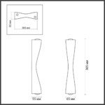 4291/10WL HIGHTECH ODL22 437 черный/металл Настенный светильник IP20 LED 10W 453Лм 3000K ANIKA — изображение 3