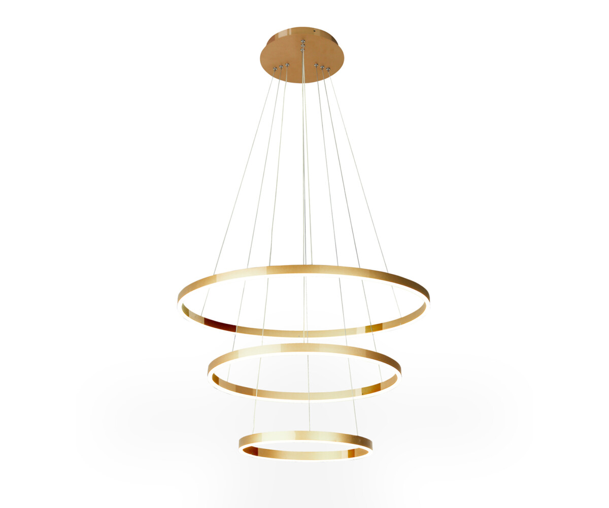 08223,36A(4000K) Люстра димм. Тор латунь d80+60+40 — изображение 1