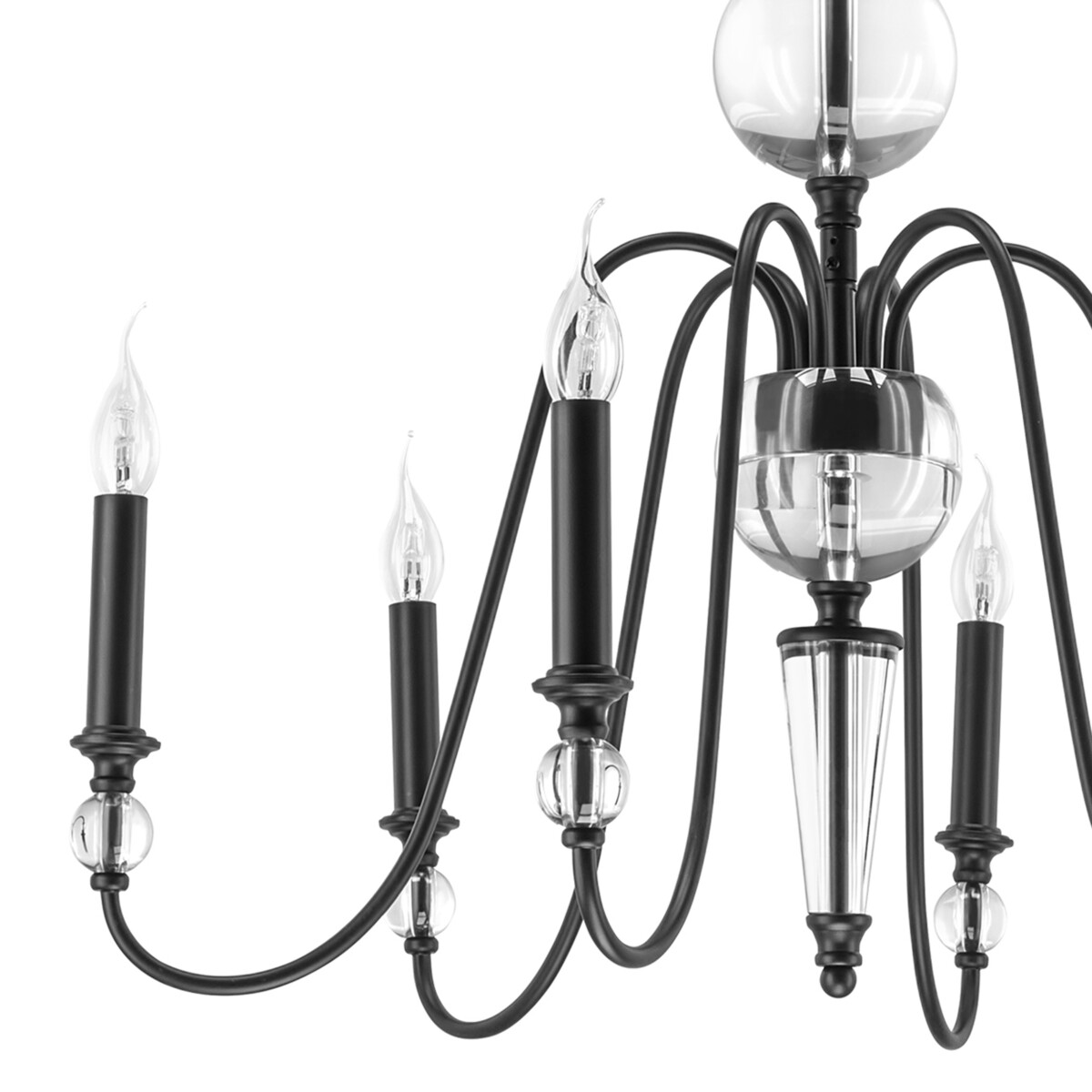 732067 Люстра RAGNO 6х40W E14 ЧЕРНЫЙ — изображение 3