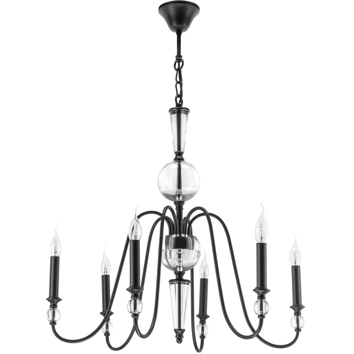 732067 Люстра RAGNO 6х40W E14 ЧЕРНЫЙ — изображение 1