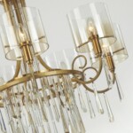 4886/7 HALL ODL_EX23 153 бронзовый/янтарн./металл/стекло Люстра E14 7*40W NICOLE — изображение 6