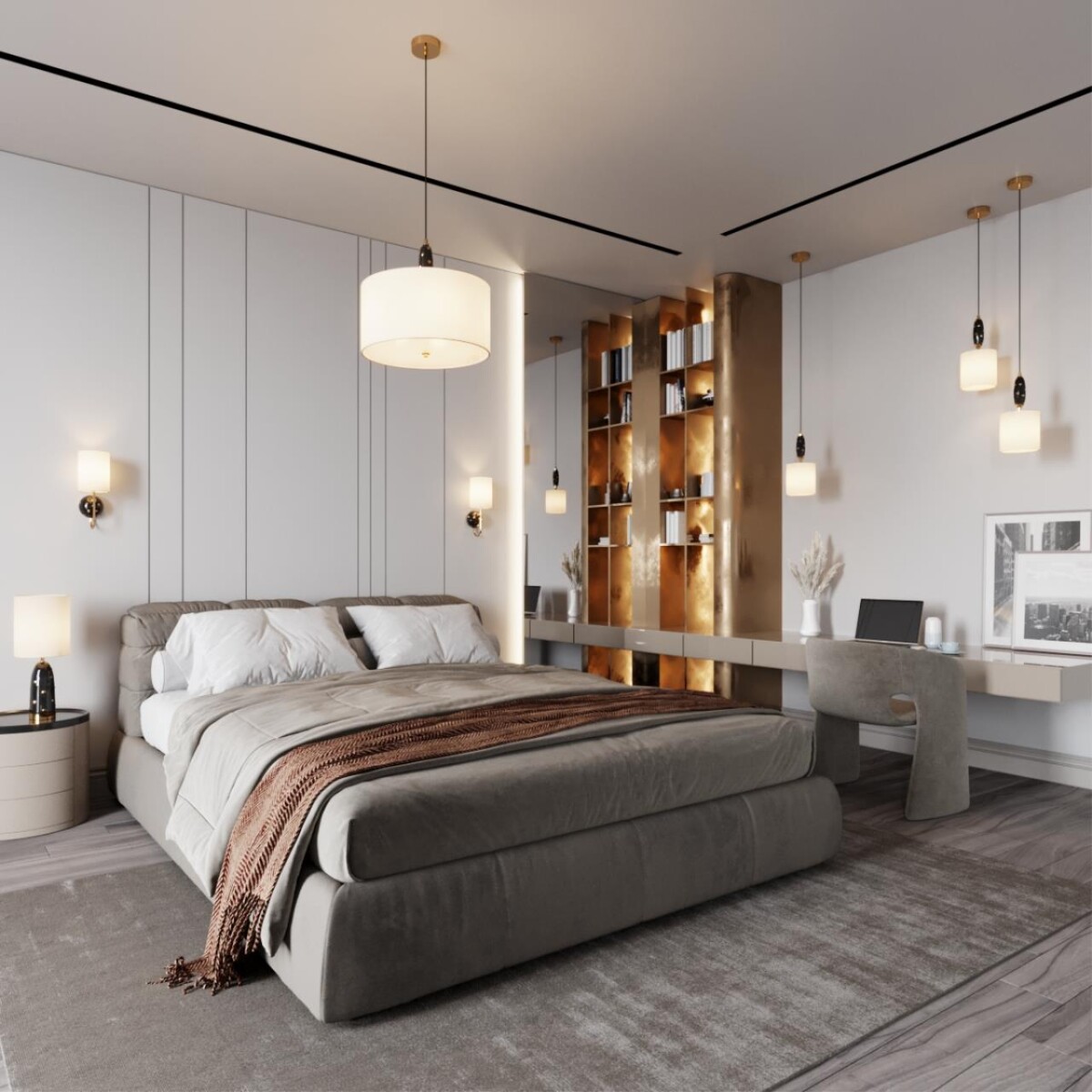 5424/1W MODERN ODL_EX24 000 золотой/черный/белый/металл/керамика/ткань Бра E14 1*40W POLLEN — изображение 2