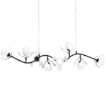 в наличии 799087 Люстра CERAMO BW 8х6W(led) G9 ЧЕРНЫЙ/БЕЛЫЙ - купить в интернет-магазине Светильники Торг