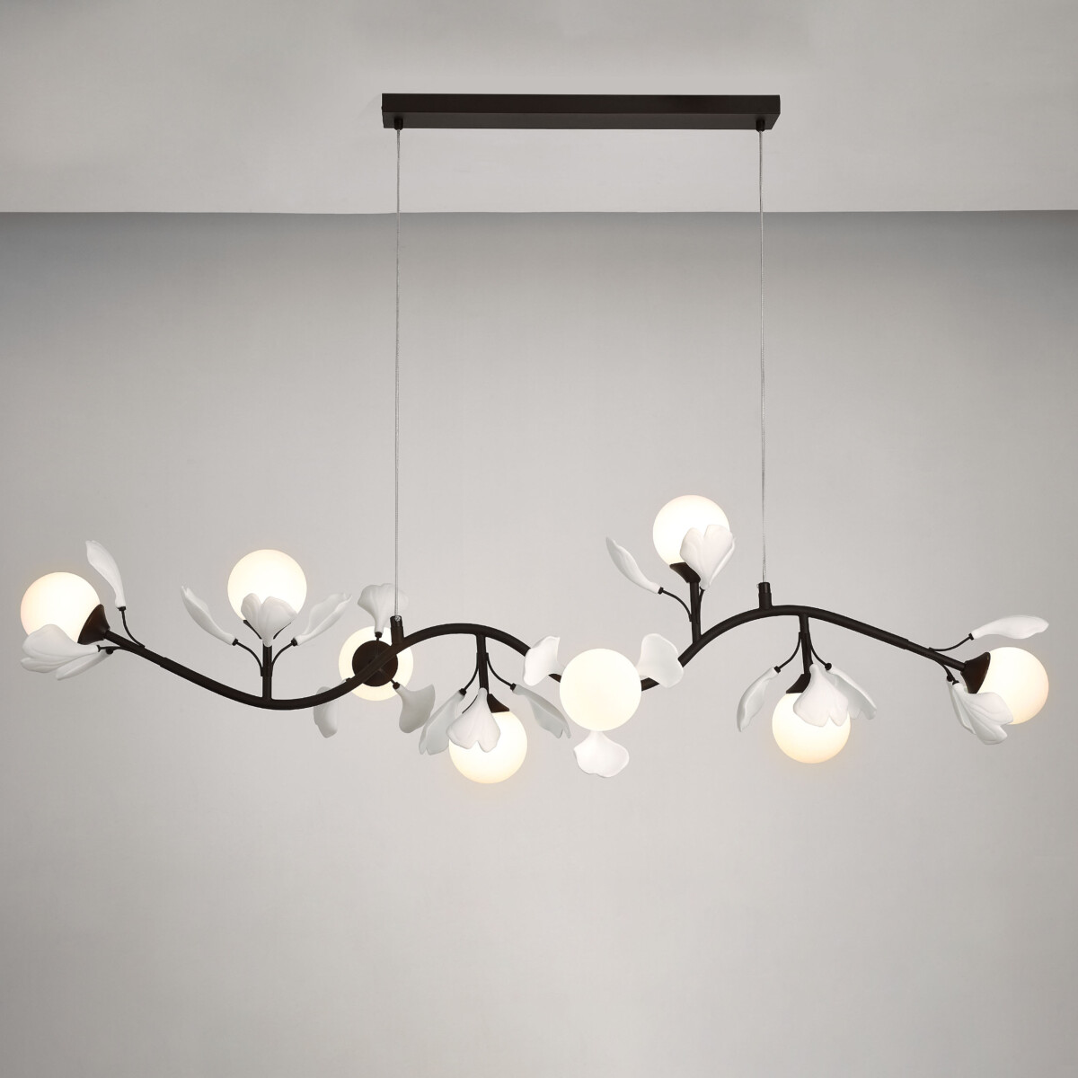 в наличии 799087 Люстра CERAMO BW 8х6W(led) G9 ЧЕРНЫЙ/БЕЛЫЙ - купить в интернет-магазине Светильники Торг