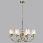 5088/8 CLASSIC ODL25 635 античная бронза/стекло Люстра E14 8*40W SAGA — изображение 4