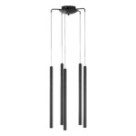 L5T747247 Люстра TUBO LED 25W 1600LM 25G ЧЕРНЫЙ 4000K (574727+747247 (5шт)