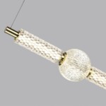 5008/28L L-VISION ODL24 571 золотой/металл/акрил Подвес LED 28W 4000K 2340лм CRYSTAL — изображение 3