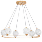 737063 Люстра ACRILE G9 6х6W(led) G9 ЗОЛОТО