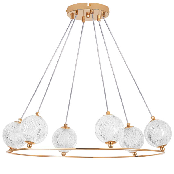 737063 Люстра ACRILE G9 6х6W(led) G9 ЗОЛОТО