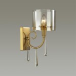 4886/1W HALL ODL_EX23 153 бронзовый/янтарн./металл/стекло Бра E14 1*40W NICOLE — изображение 4