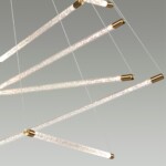 4369/80L HIGHTECH ODL23 235 полированное золото/акрил с пузырьками Подвесной св-к IP20 LED 64W 3000K SPARKY — изображение 4