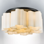 802077 Люстра NUBI 7х40W E27 ЧЕРНЫЙ МАТОВЫЙ/БЕЛЫЙ — изображение 9