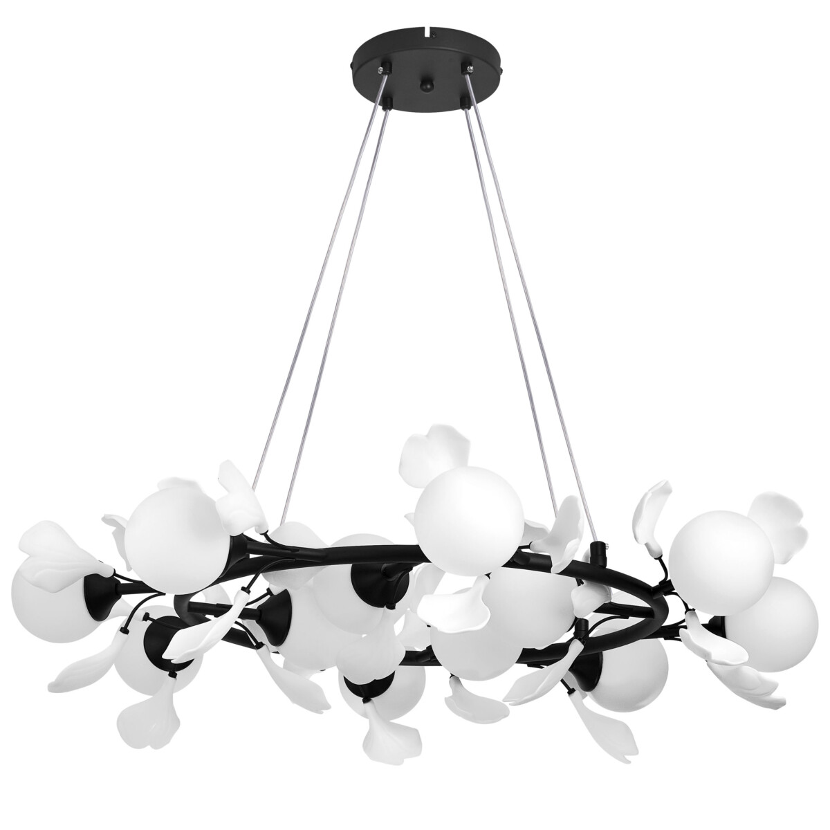 799127 Люстра CERAMO BW 12х6W(led) G9 ЧЕРНЫЙ/БЕЛЫЙ — изображение 1