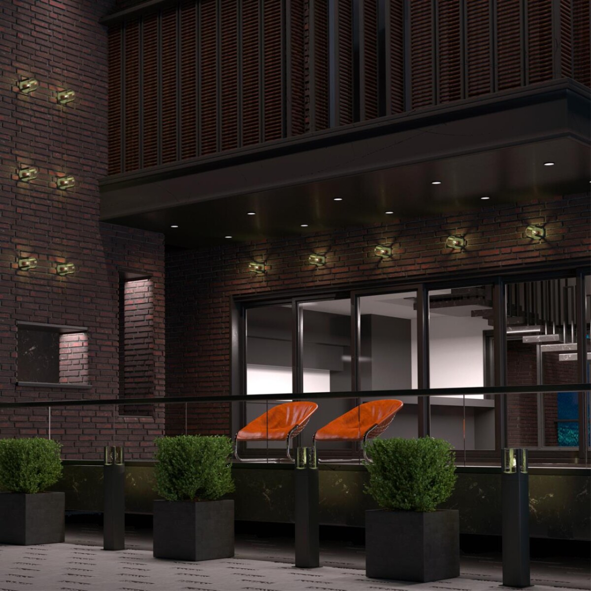 370959 STREET NT23 354 черный Светильник ландшафтный IP54 E27 max 20W 220-240V VISIO — изображение 1