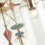 4855/7C CLASSIC ODL_EX21 134 золото/разноцветн./керамика/стекло Люстра потолочная E14 7*40W BIZET — изображение 6