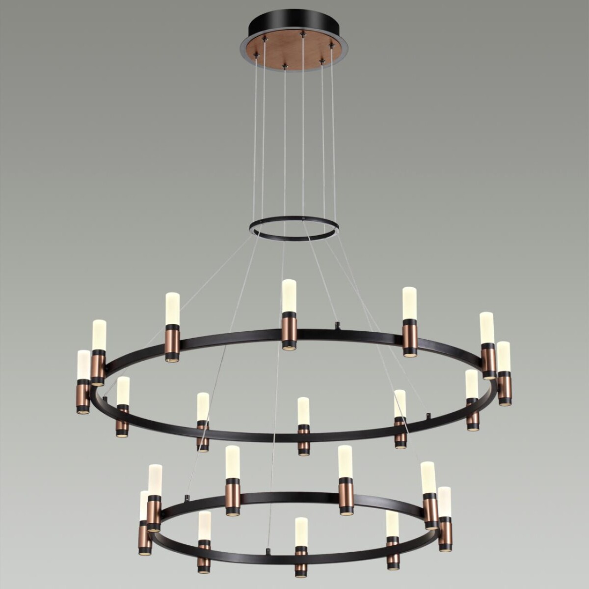 5009/98L L-VISION ODL23 529 матовый черный/ ант.бронза/белый/металл/акрил Люстра LED 98W 4000K 3300Лм CANDEL — изображение 3