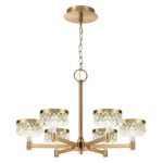 5032/36L L-VISION ODL24 000 античн.бронза/металл/акрил Люстра LED 36W 4000K 2596лм FIVRE