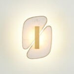 6638/10WL L-VISION ODL_EX24 087 металл/золотой/искусственный мрамор/акрил Настенный светильник IP20 LED 10W 3000K 220V CHIARA — изображение 4