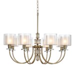 5088/8 CLASSIC ODL25 635 античная бронза/стекло Люстра E14 8*40W SAGA — изображение 5