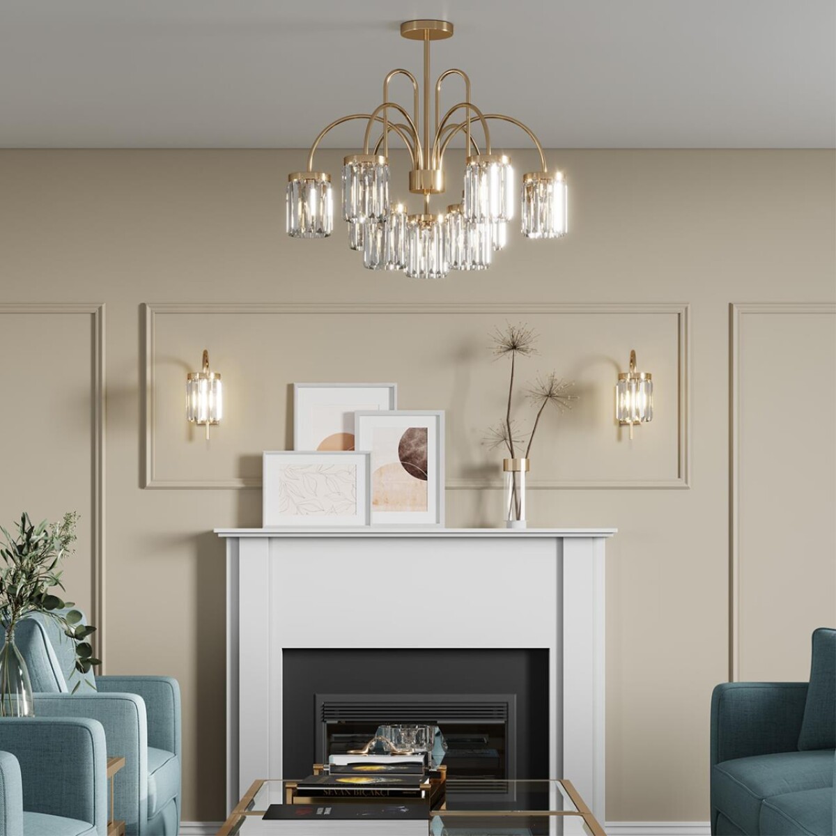 4987/1W CLASSIC ODL22 639 золотой/хрусталь Бра E14 1*40W VASSA — изображение 1