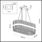 4722/24 HALL ODL22 647 бронзовый/стекло/прозрачный Люстра G9 24*33W 220V FOCCO
