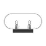 808620 Светильник настенный MURO 2х40W G9 ХРОМ/БЕЛЫЙ — изображение 3