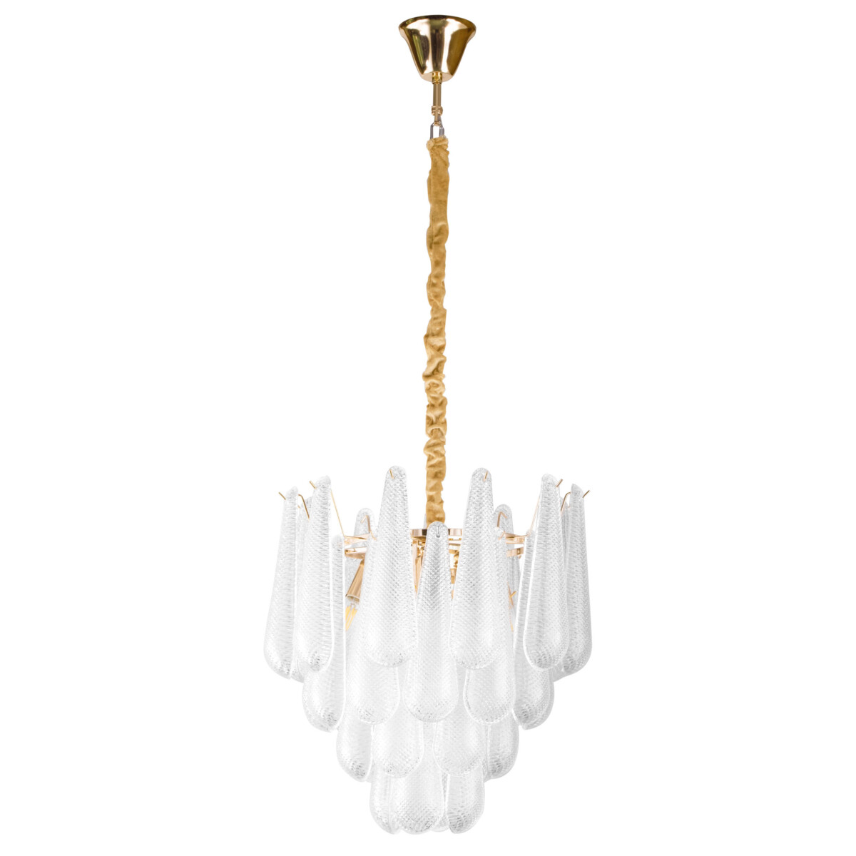 799082 (2КОР!) Люстра RETRO II 8х6W(led) E14 ЗОЛОТО/ПРОЗРАЧНЫЙ — изображение 1