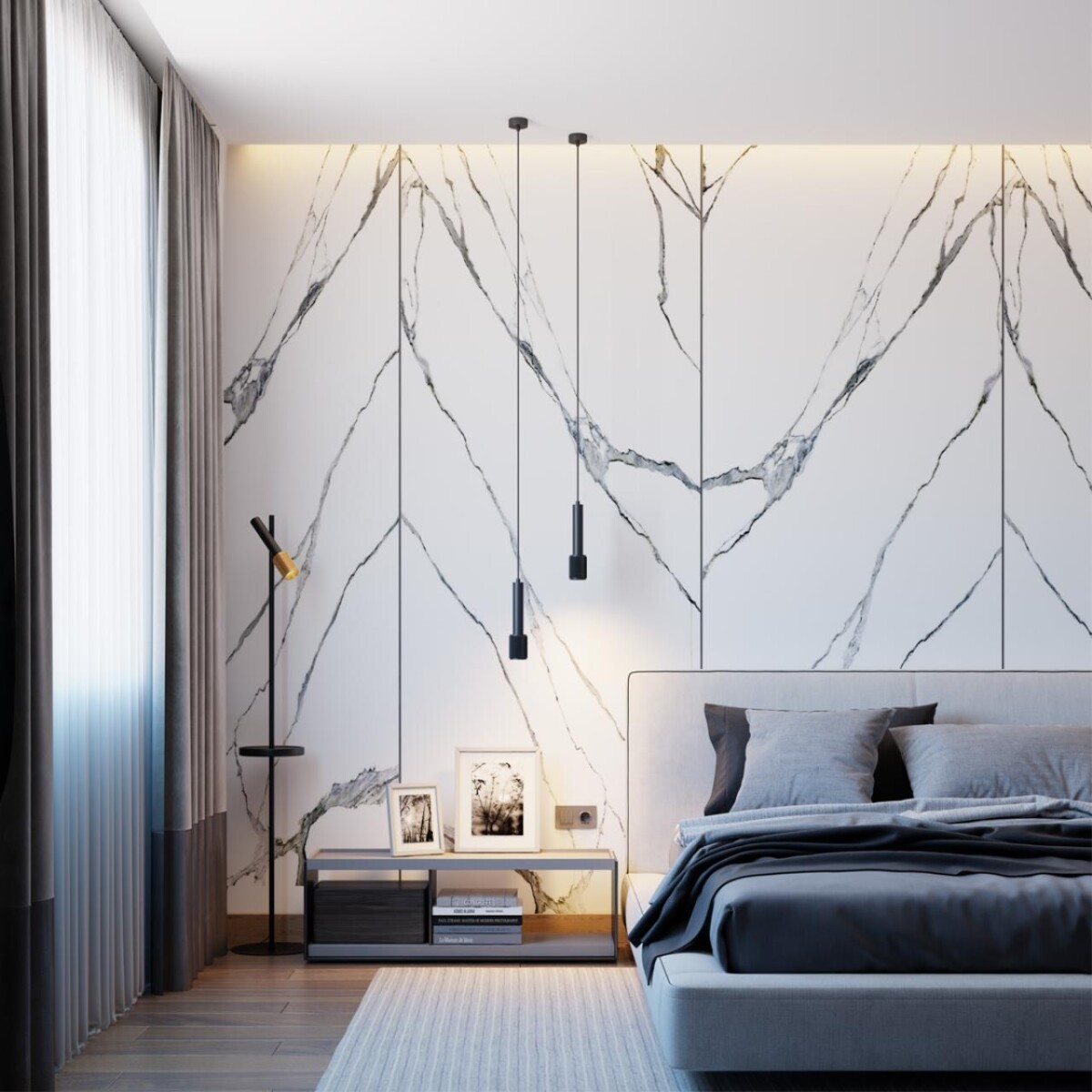 4240/1F HIGHTECH ODL21 321 черн/зол/металл Напольн.св-ник c выкл, USB IP20 LED GU10 max 10W MEHARI — изображение 1