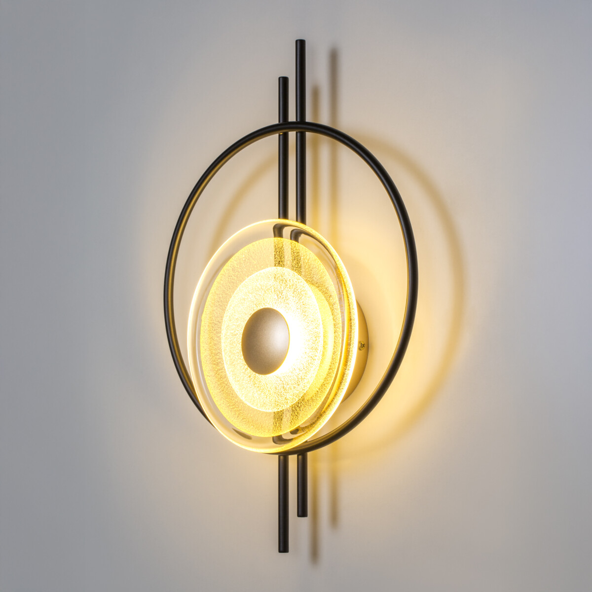 609622 Бра ERICA 5W LED 110LM G ЧЕРНЫЙ/ЗОЛОТО 3000K — изображение 7