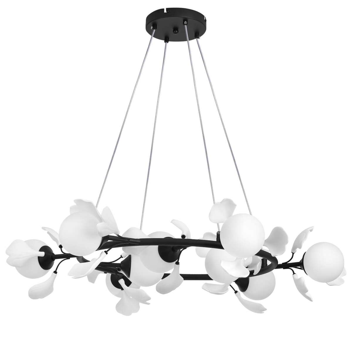 799097 Люстра CERAMO BW 9х6W(led) G9 ЧЕРНЫЙ/БЕЛЫЙ — изображение 1