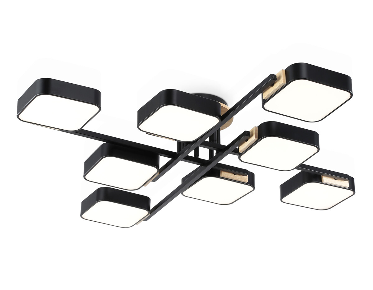 FL4890/8 BK/WD черный/дерево 144W 3000-6000K 960*960*160 (без ПДУ) — изображение 9