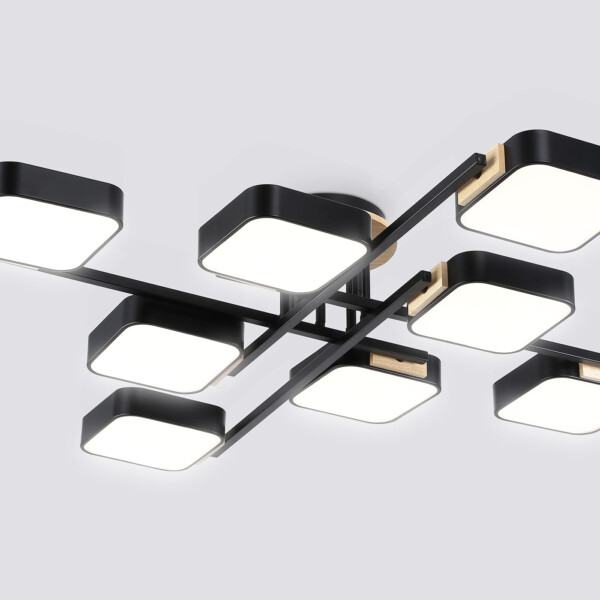 FL4890/8 BK/WD черный/дерево 144W 3000-6000K 960*960*160 (без ПДУ)