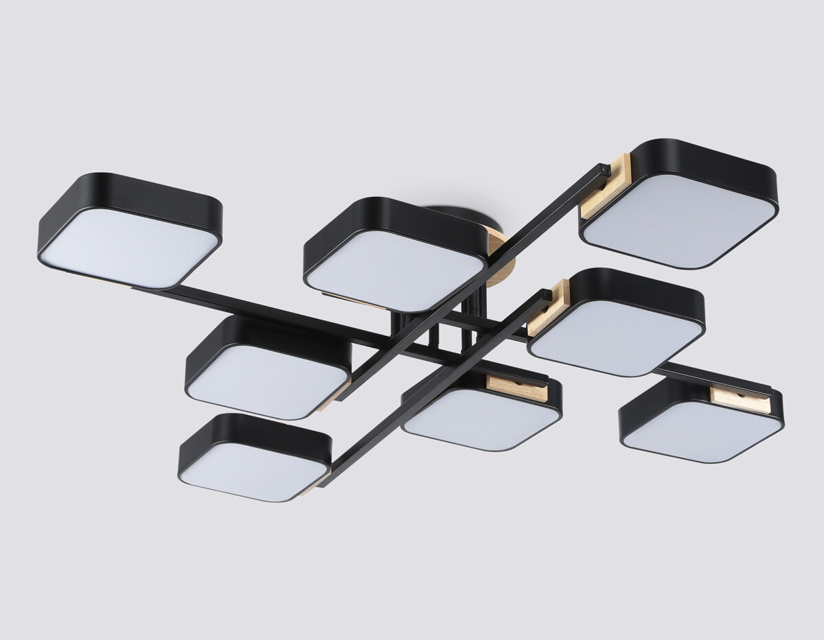 FL4890/8 BK/WD черный/дерево 144W 3000-6000K 960*960*160 (без ПДУ) — изображение 4