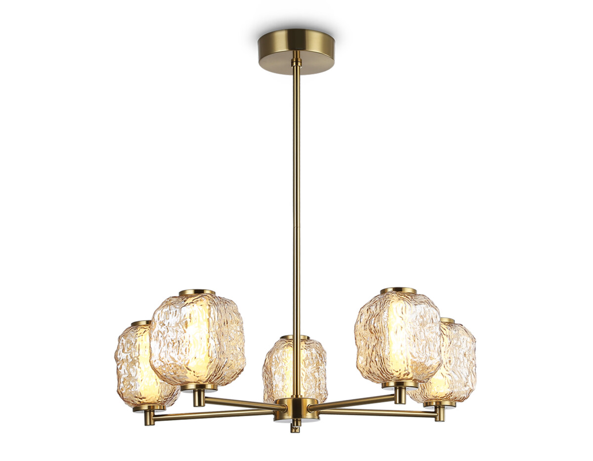 LH30104/5 SB/TI бронза/янтарь 27W 3000K D660*700 — изображение 8