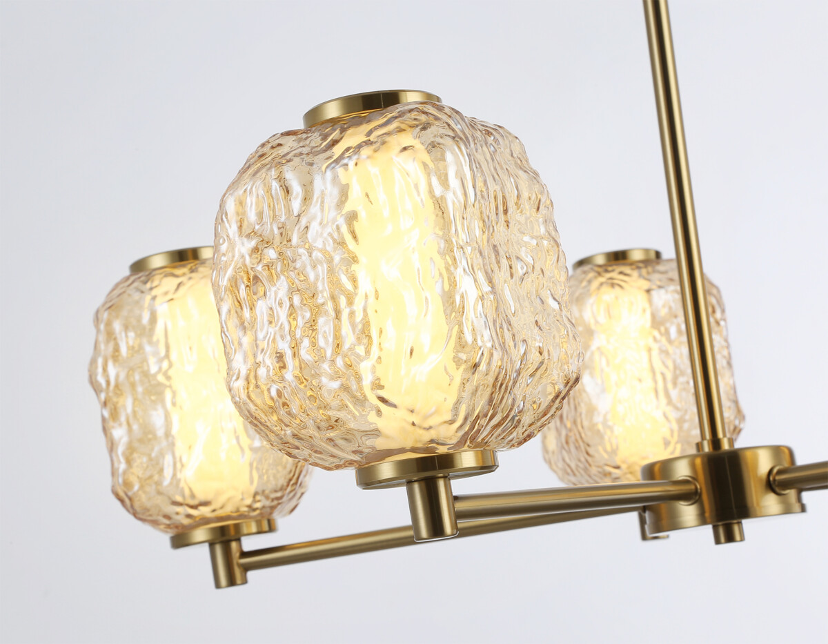 LH30104/5 SB/TI бронза/янтарь 27W 3000K D660*700 — изображение 5