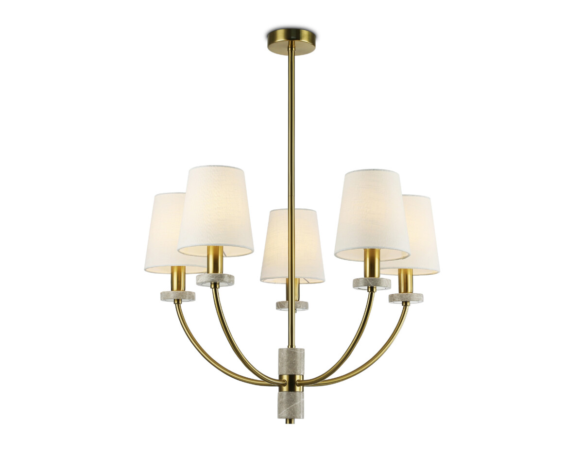 LH75351/5 SB/WH бронза/белый E14*5 max 40W D630*780 — изображение 8