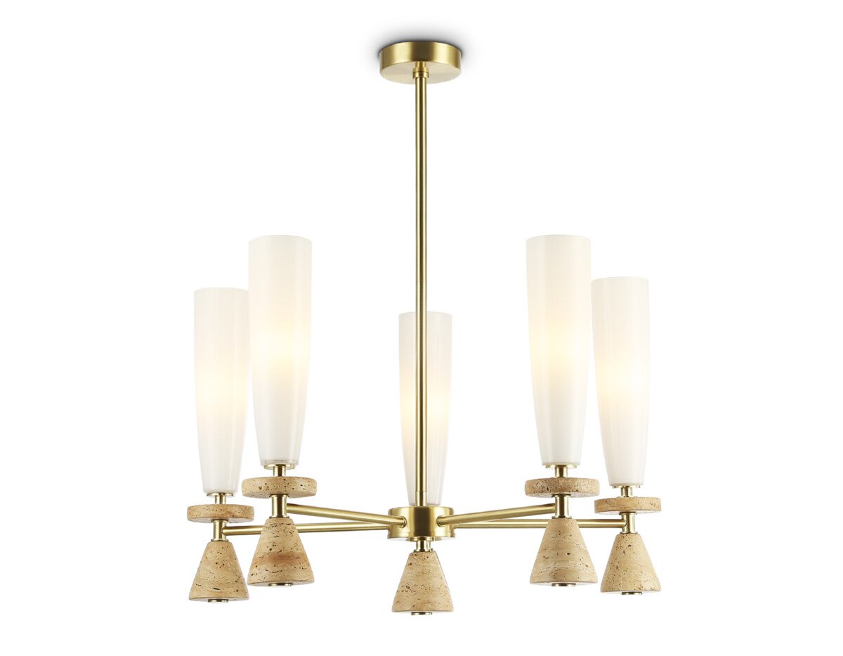 LH75371/5 GD/WH золото/белый G9*5 max 28W D600*675 — изображение 9