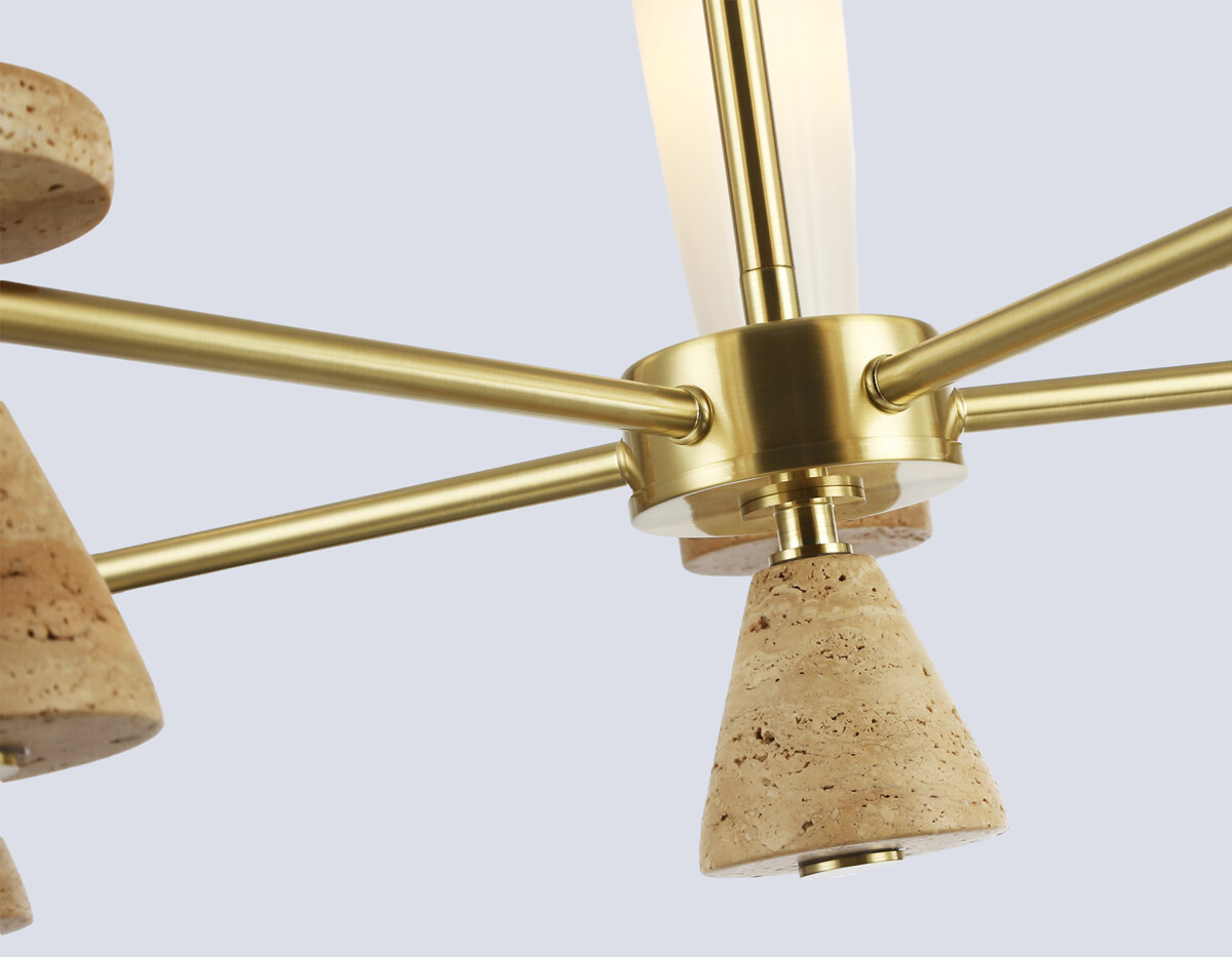 LH75371/5 GD/WH золото/белый G9*5 max 28W D600*675 — изображение 5