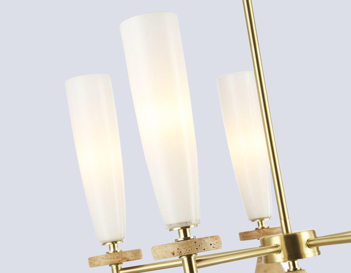 LH75371/5 GD/WH золото/белый G9*5 max 28W D600*675 — изображение 6