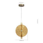 SL6141.313.01 Светильник подвесной ST-Luce бронза/янтарь LED 1*11W 4000K WASI — изображение 5