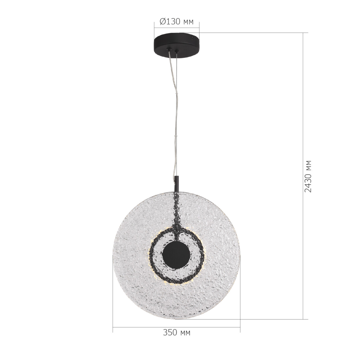 SL6142.403.01 Светильник подвесной ST-Luce черный/радужный LED 1*8W 4000K ALUMNO — изображение 6