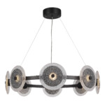 SL6142.443.01 Светильник подвесной ST-Luce черный/дымчатый LED 1*44W 4000K ALUMNO