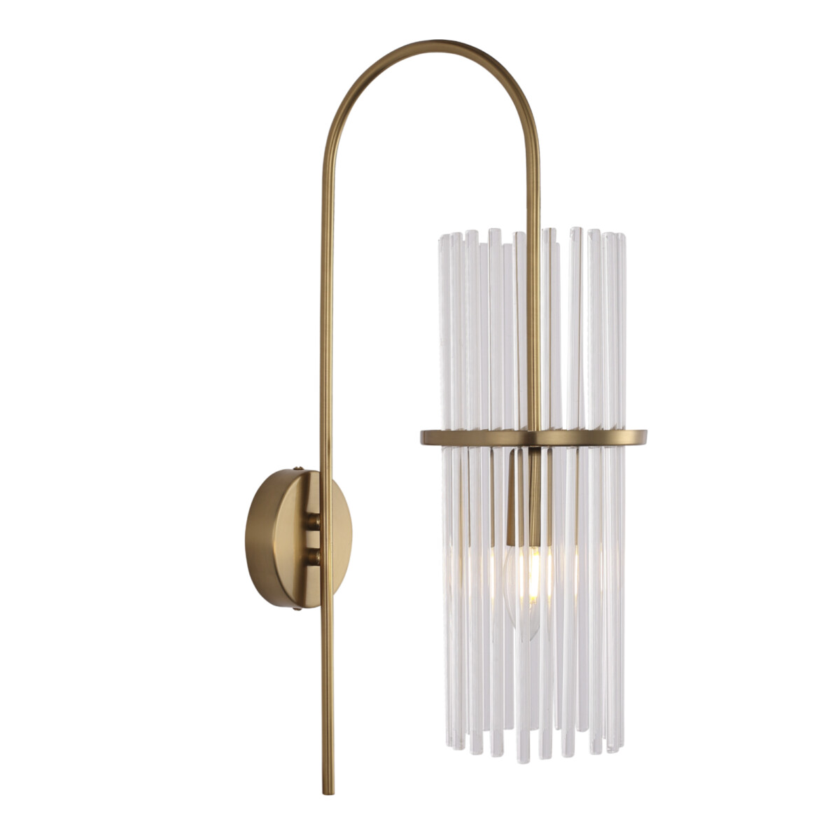 SL6145.301.01 Светильник настенный ST-Luce латунь/прозрачный E14 1*40W TASSE — изображение 1