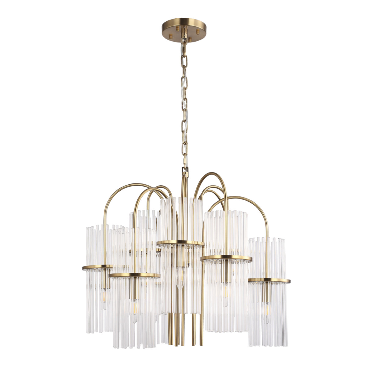 SL6145.303.09 Светильник подвесной ST-Luce латунь/прозрачный E14 9*40W TASSE — изображение 2