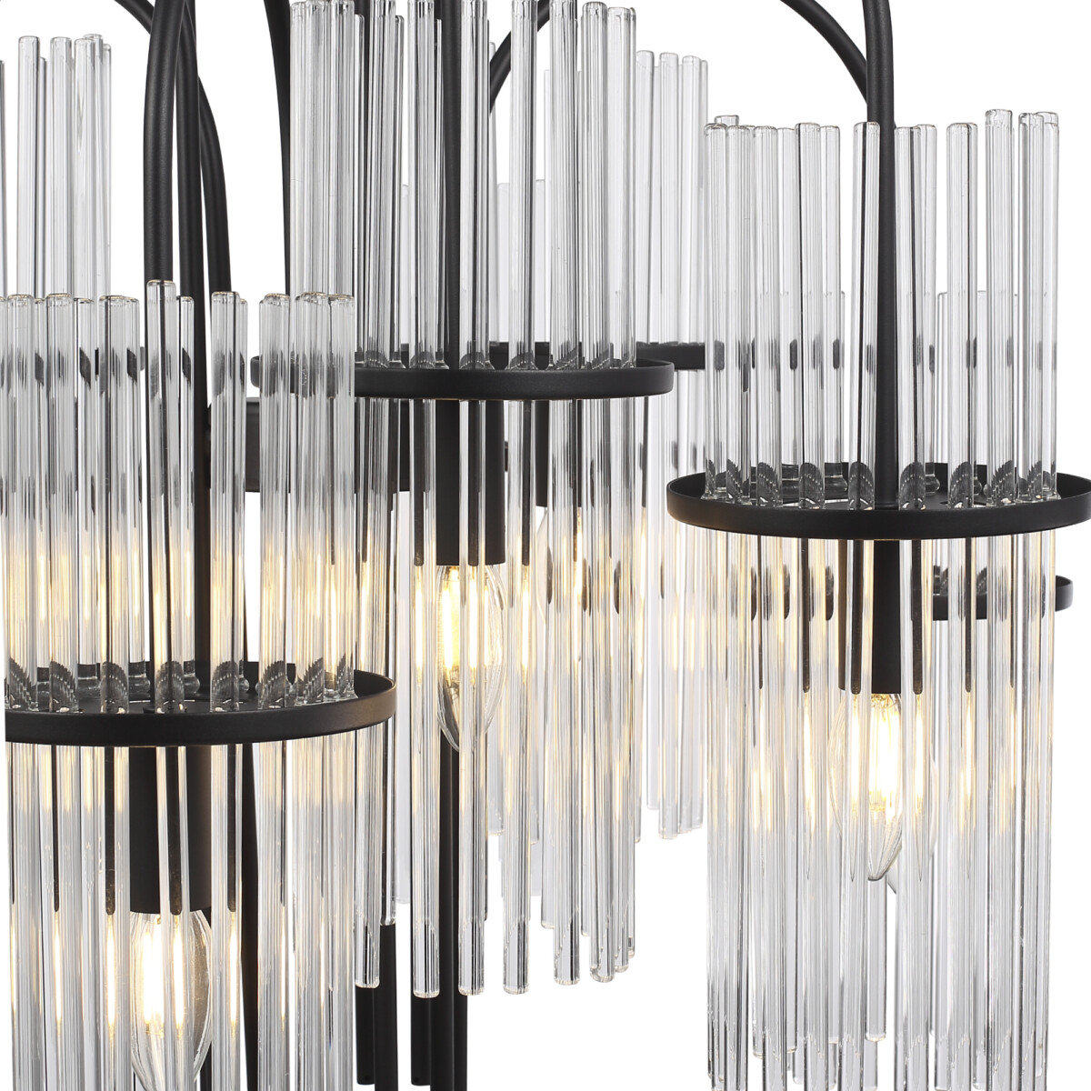 SL6145.403.09 Светильник подвесной ST-Luce черный/прозрачный E14 9*40W TASSE — изображение 3